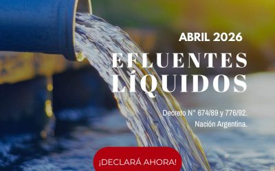 Declaración jurada efluentes líquidos